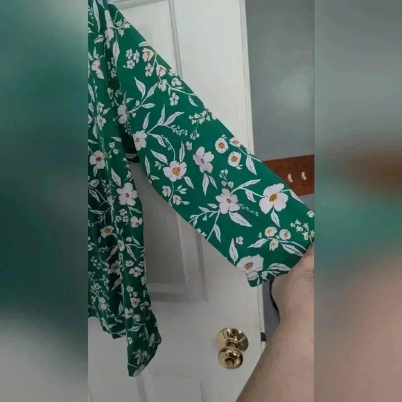 Croft And Barrow Three-Quarter Sleeve Women's Top Size Lg Floral Boat Neck (EUC) - Picture 9 of 12